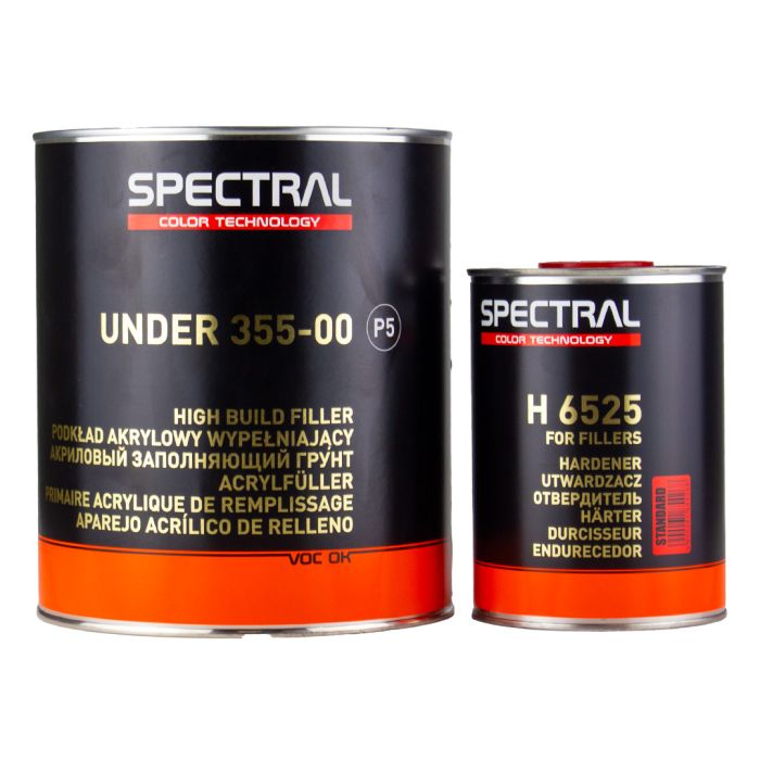 Spectral UNDER 35500 P5 BLACK High Build Acrylic Filler 4+1 3.5L Kit