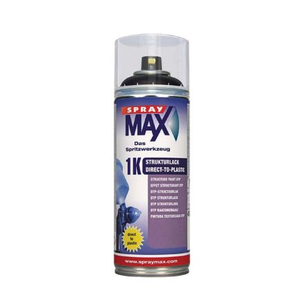 SprayMax 1K DTP Fine Black Structure Paint Aerosol 400ml