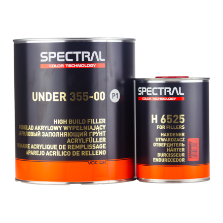 Spectral UNDER 355-00 P1 WHITE High Build Acrylic Filler 4+1 3.5L Kit incl. Hardener