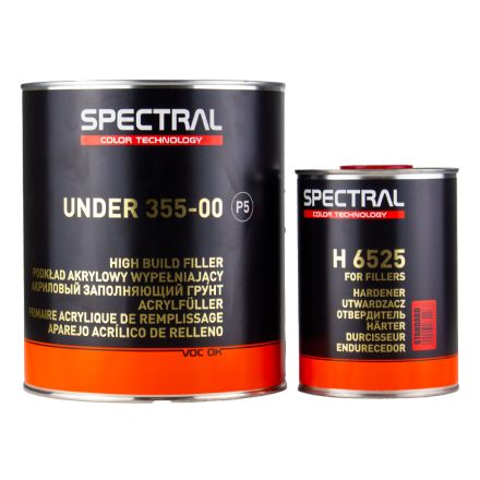 Spectral UNDER 355-00 P5 BLACK High Build Acrylic Filler 4+1 3.5L Kit incl. Hardener