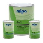 Mipa 4+1 Black Kit inc H5/H10 Hardener - 4 Litre Kit