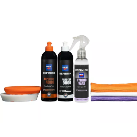 Cartec Refinish Paint Correction Kit 4000/9000 and Hybrid Wax