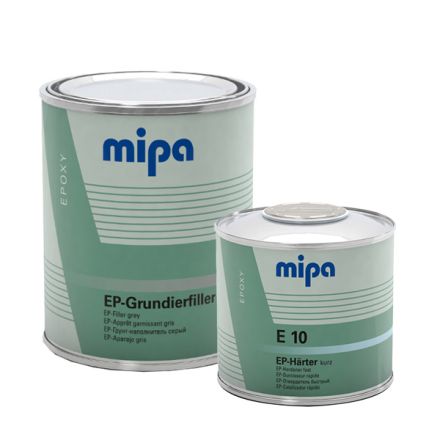 Mipa 2k EP Grey Epoxy Filler (Grundierfiller) - 1.5 Litre Kit