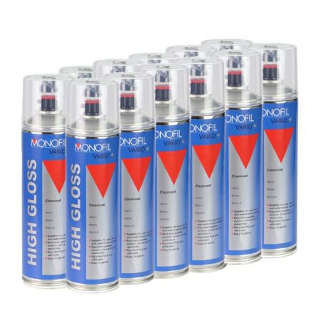 Monofil Vario+ High Gloss Clearcoat Aerosol 500ml (Box of 12)