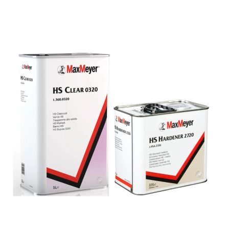 MaxMeyer HS Clear 0320 Kit inc 2730 Hardener - 7.5 Litre Kit
