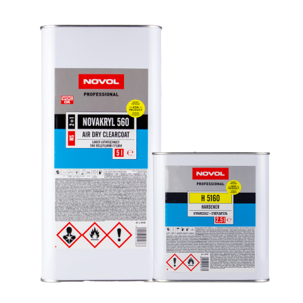 Novakryl 560 Air Dry 2+1 Clearcoat - 7.5L Kit