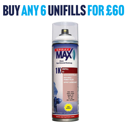 SprayMax 1K Unifill S2 Light Grey Primer Aerosol 500ml