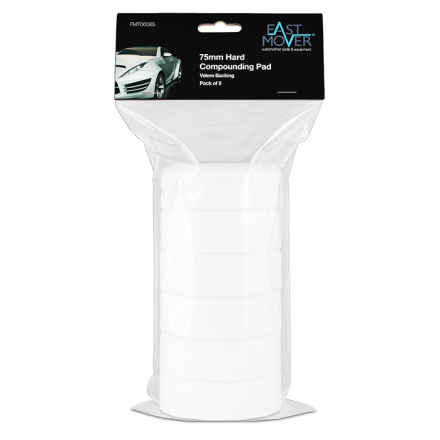 75mm Hard White Compounding Pads (Pack Of 5) 
