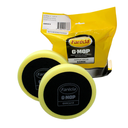 Farécla G Mop Compounding Foam (150 mm / 6" - Yellow) - (Pack of 2)