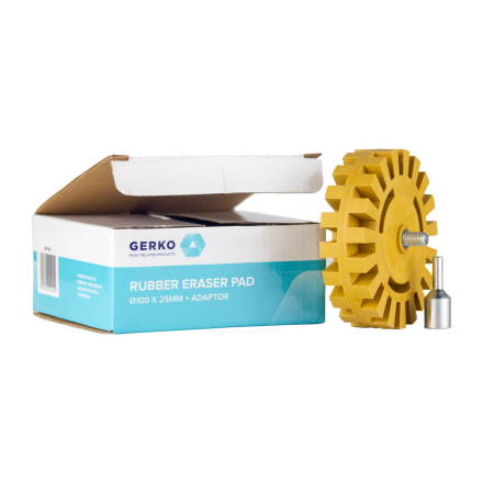 Gerko Rubber Eraser Pad & Adaptor 100 x 25mm