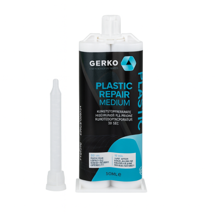 Gerko Plastic Repair (90 sec) Black 50ml