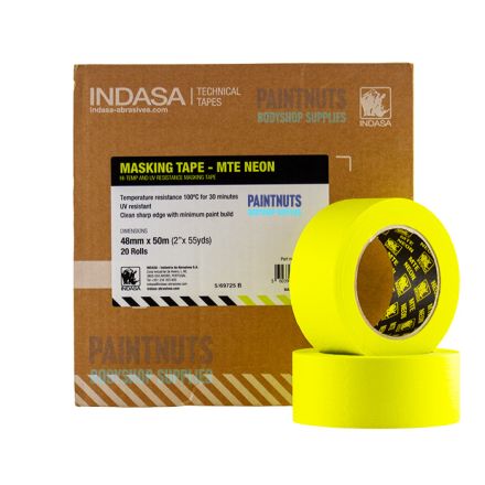 Indasa MTE Neon Masking Tape 48mm x 50m (Box of 20)