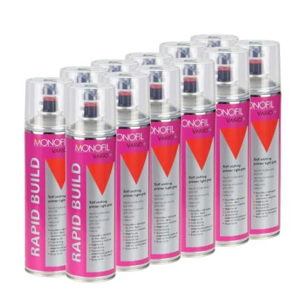 Monofil Vario+ Rapid Build Lt Grey Primer 500ml (Box of 12)