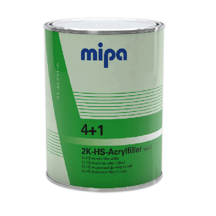 Mipa 4+1 Acryfiller 2K HS White Primer (Paddle Friendly) 4 Litre