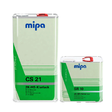 Mipa CS21 Clearcoat Kit with SR10 (Fast) Hardener - 7.5 Litre Kit