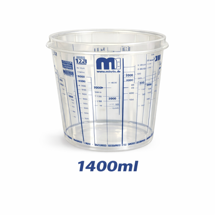 MP Disposable Clear Mixing Cups 1400ml (Pack of 50)