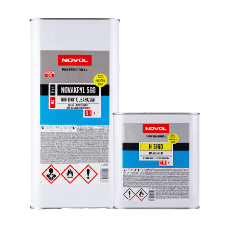 Novakryl 560 Air Dry 2+1 Clearcoat - 7.5L Kit