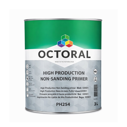 Octoral PH254B High Production Wet-on-Wet Primer Black - 3 Litre
