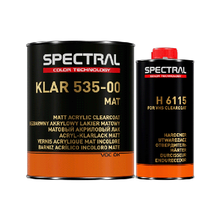 Spectral KLAR 535-00 Mat Clearcoat 1.5L Kit with H6115 Hardener