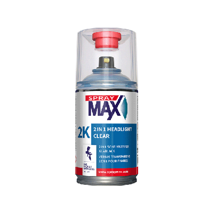 SprayMax 2K 2-in-1 Headlight Clear Aerosol – 250ml
